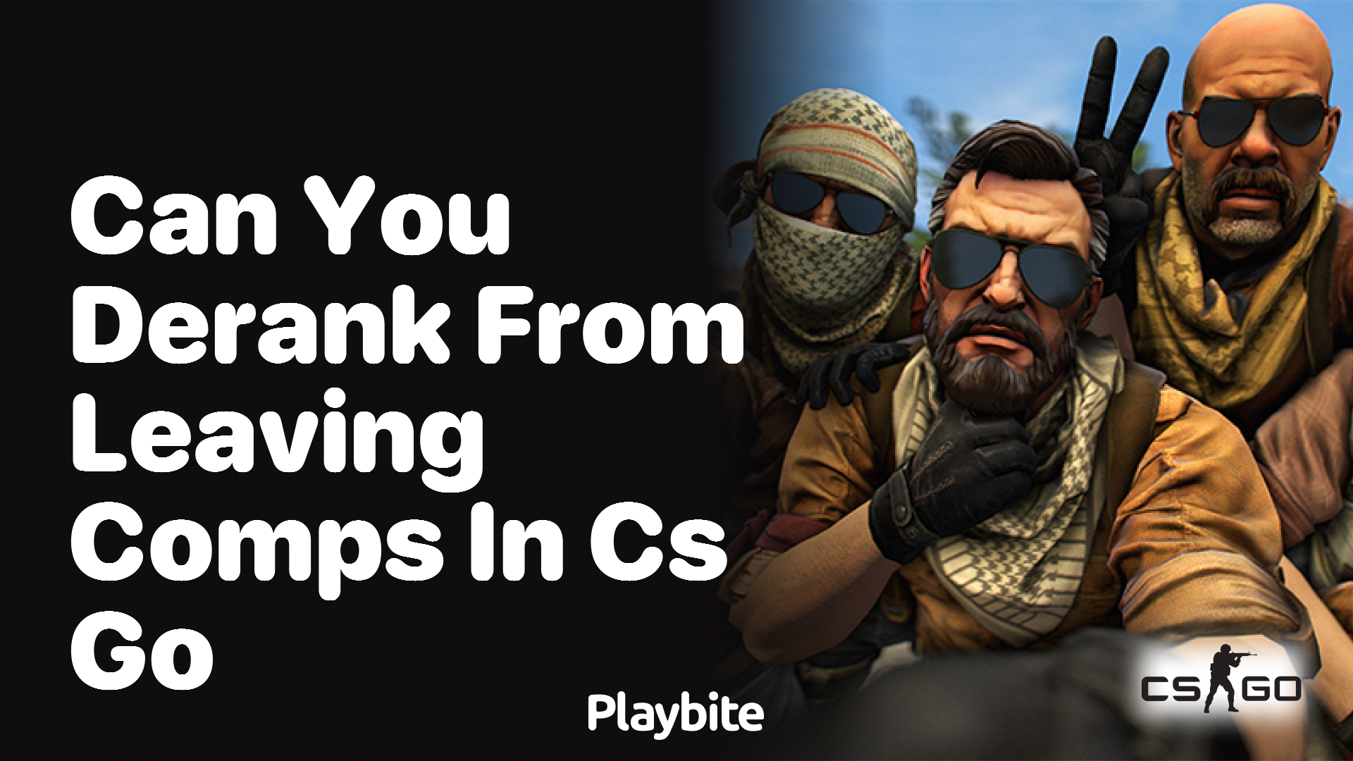 Can You Derank From Leaving Competitive Matches in CS:GO?