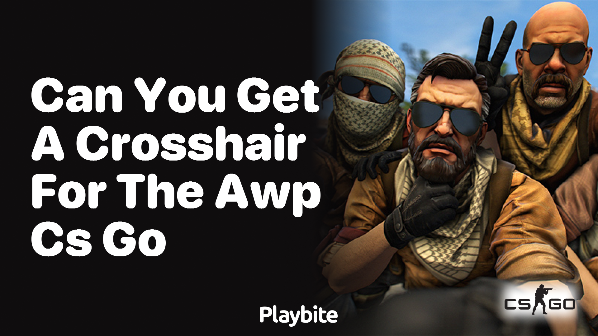Can you get a crosshair for the AWP in CS:GO?