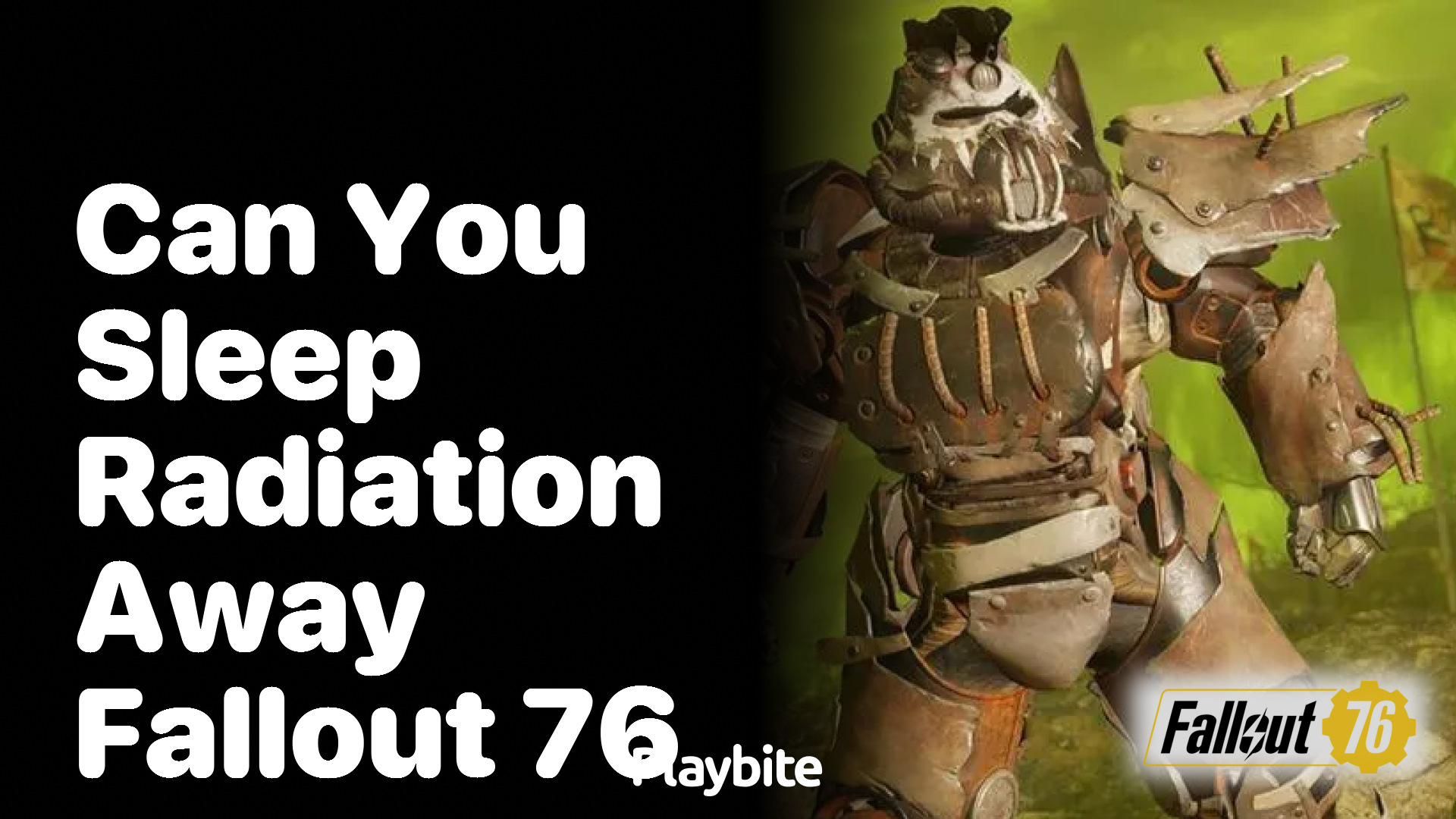Can You Sleep Radiation Away in Fallout 76?