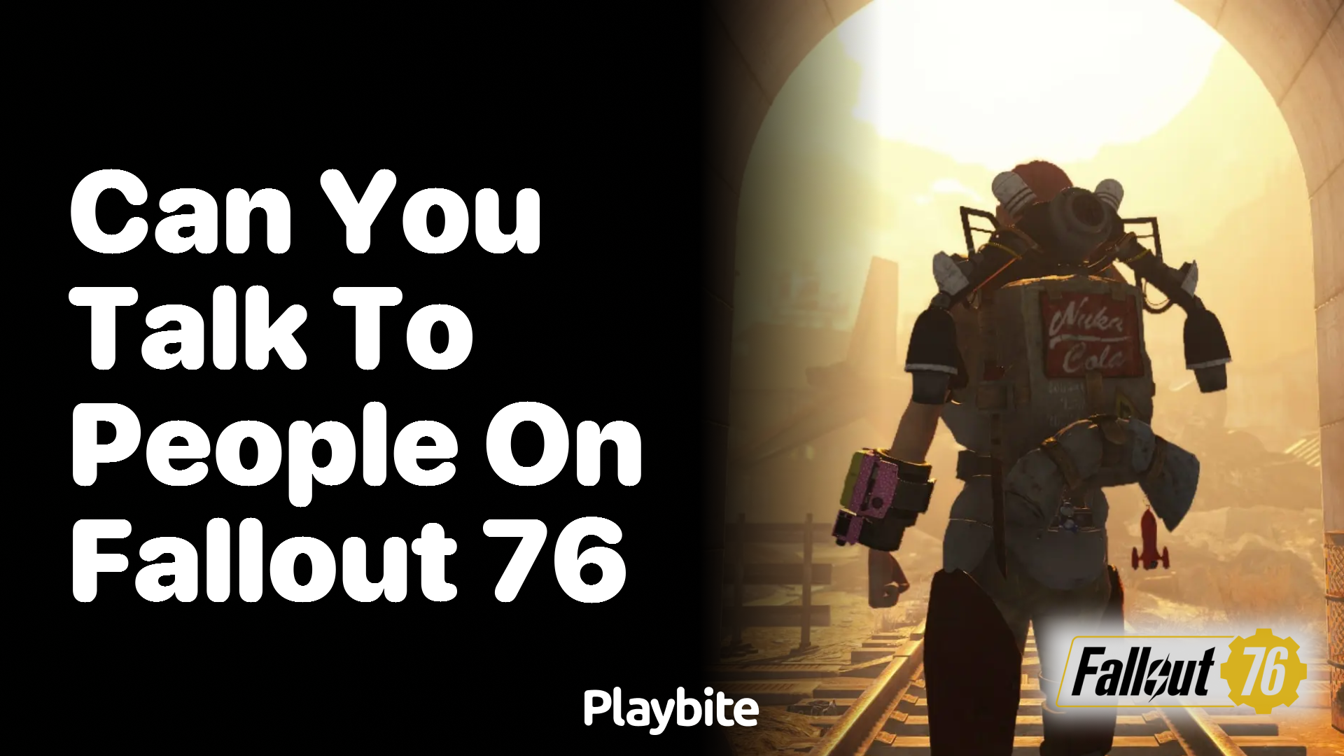 Can you talk to people on Fallout 76?