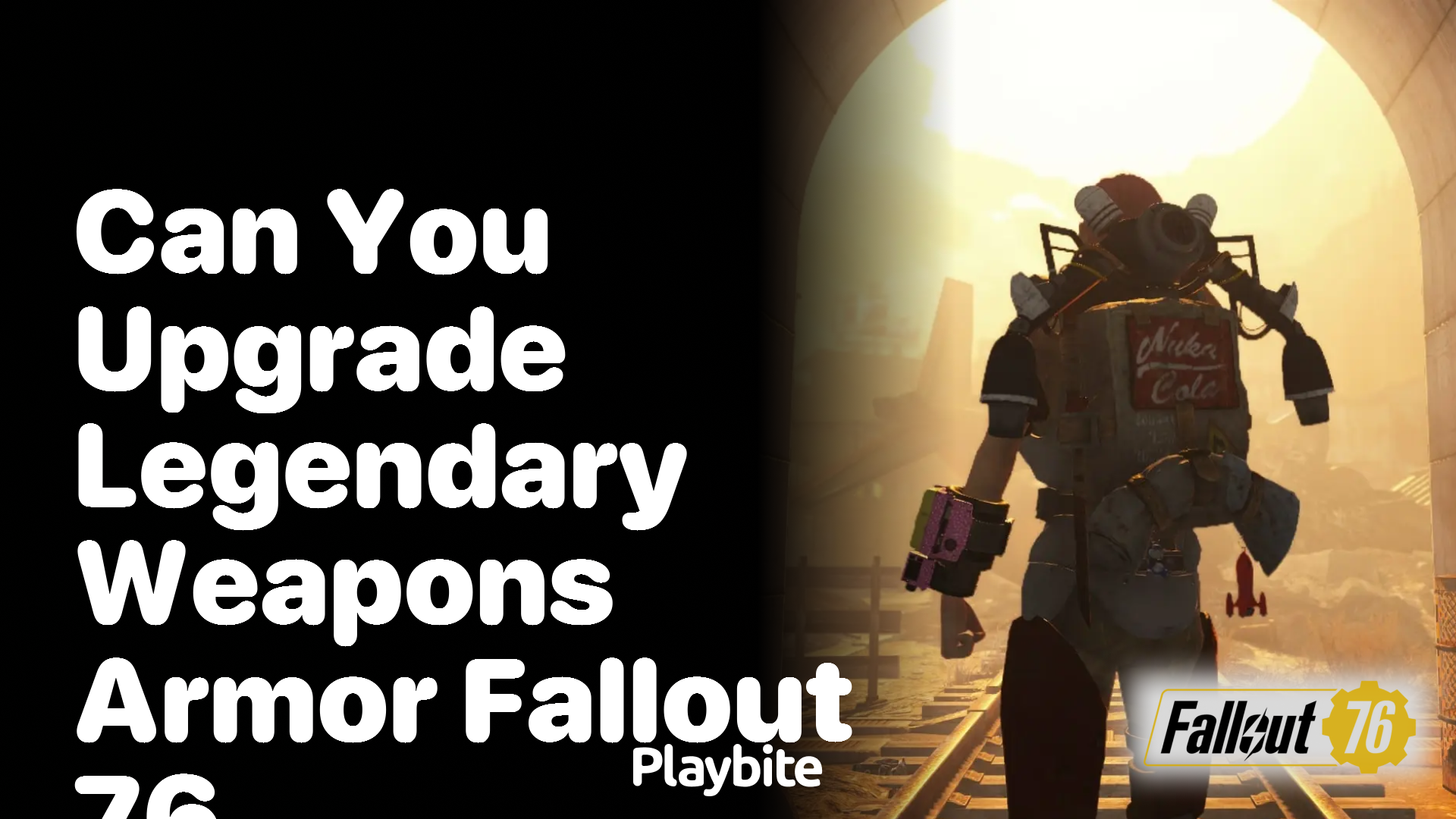 Can You Upgrade Legendary Weapons and Armor in Fallout 76?