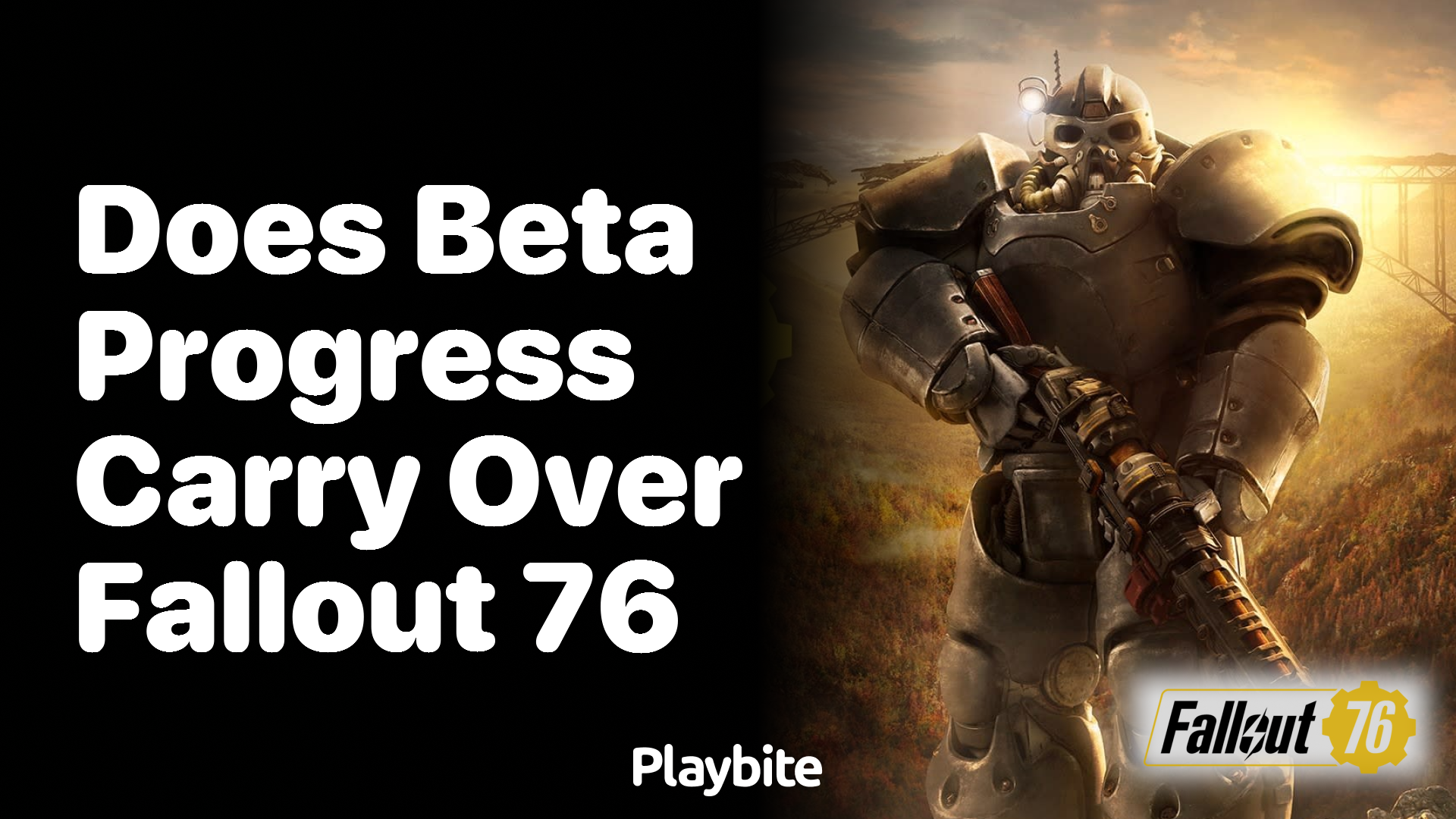Does Beta Progress Carry Over in Fallout 76?