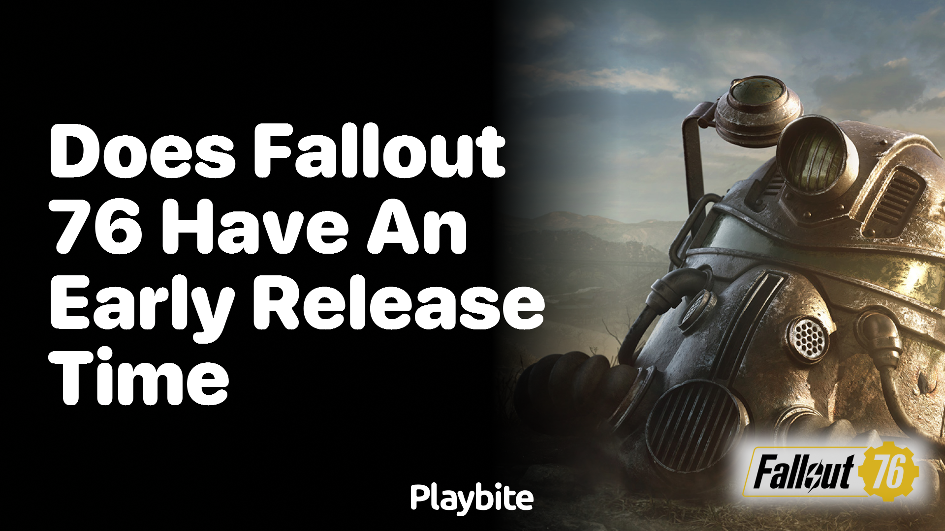 Does Fallout 76 have an early release time?