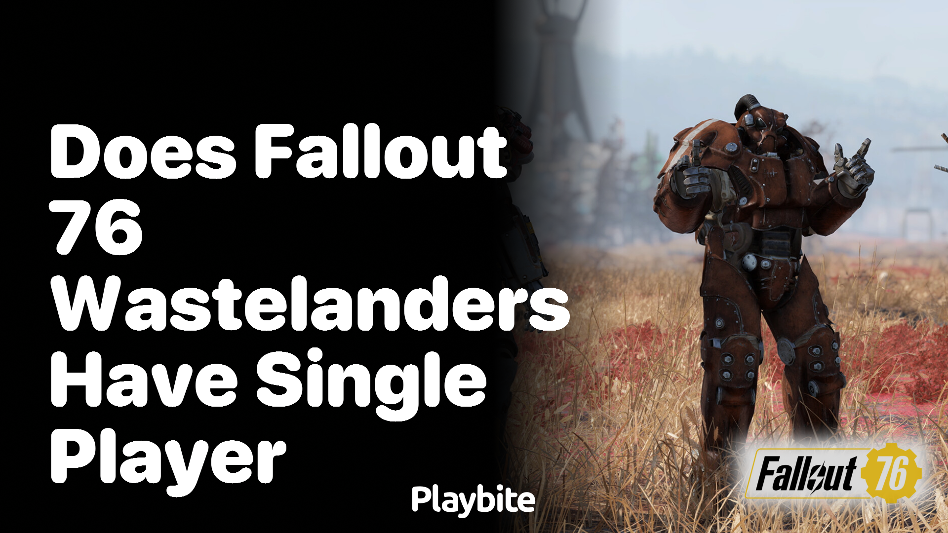 Does Fallout 76 Wastelanders have a single player mode?