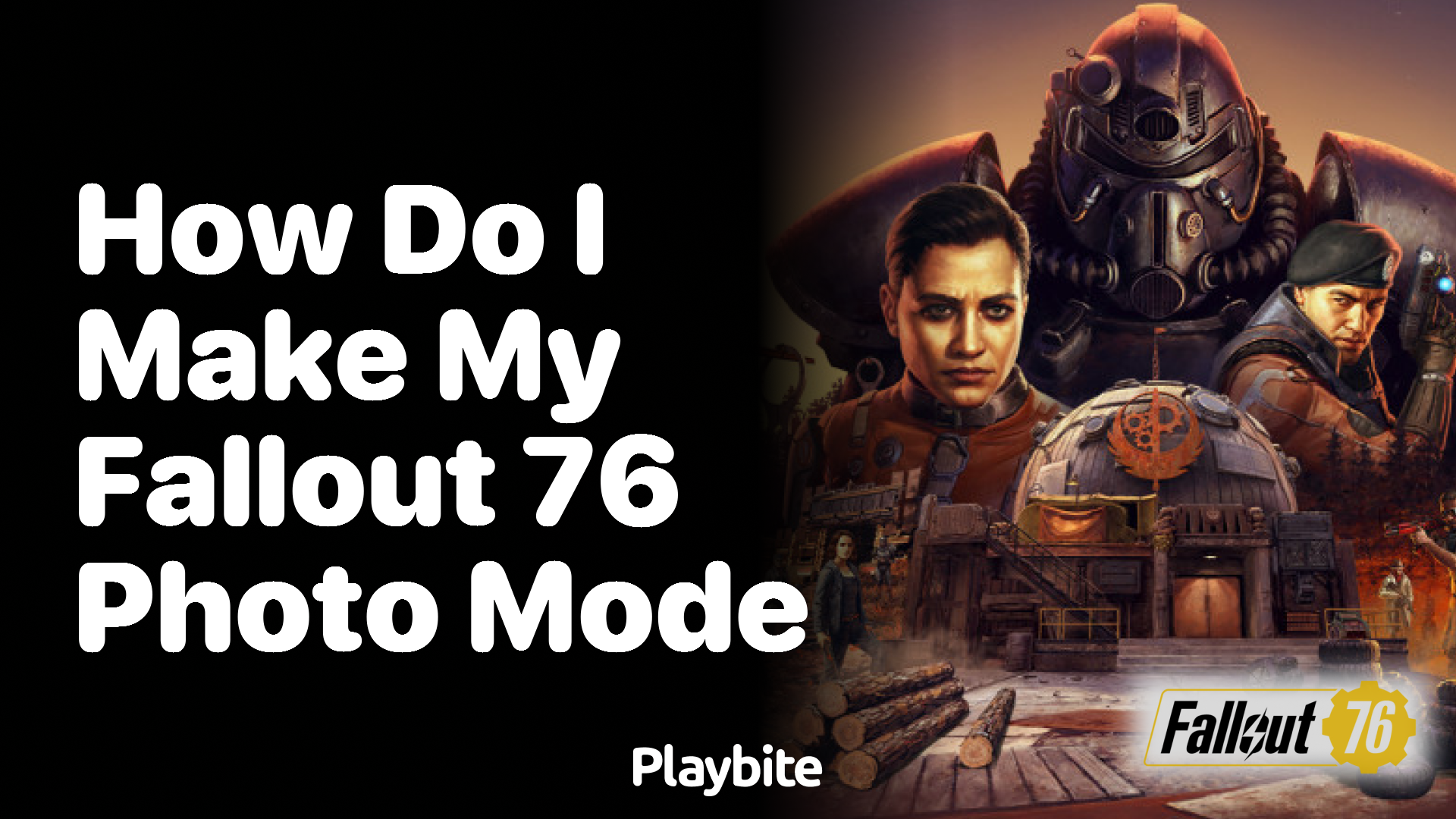 How do I make my Fallout 76 photo mode?