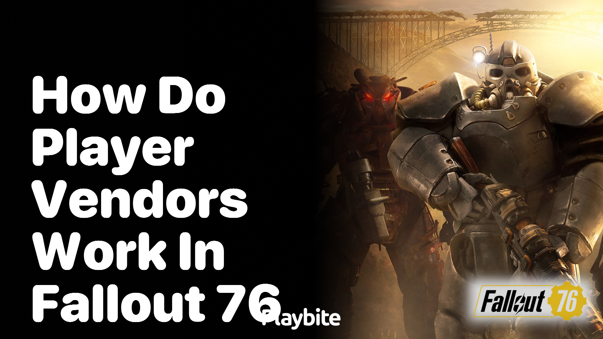 How do player vendors work in Fallout 76?
