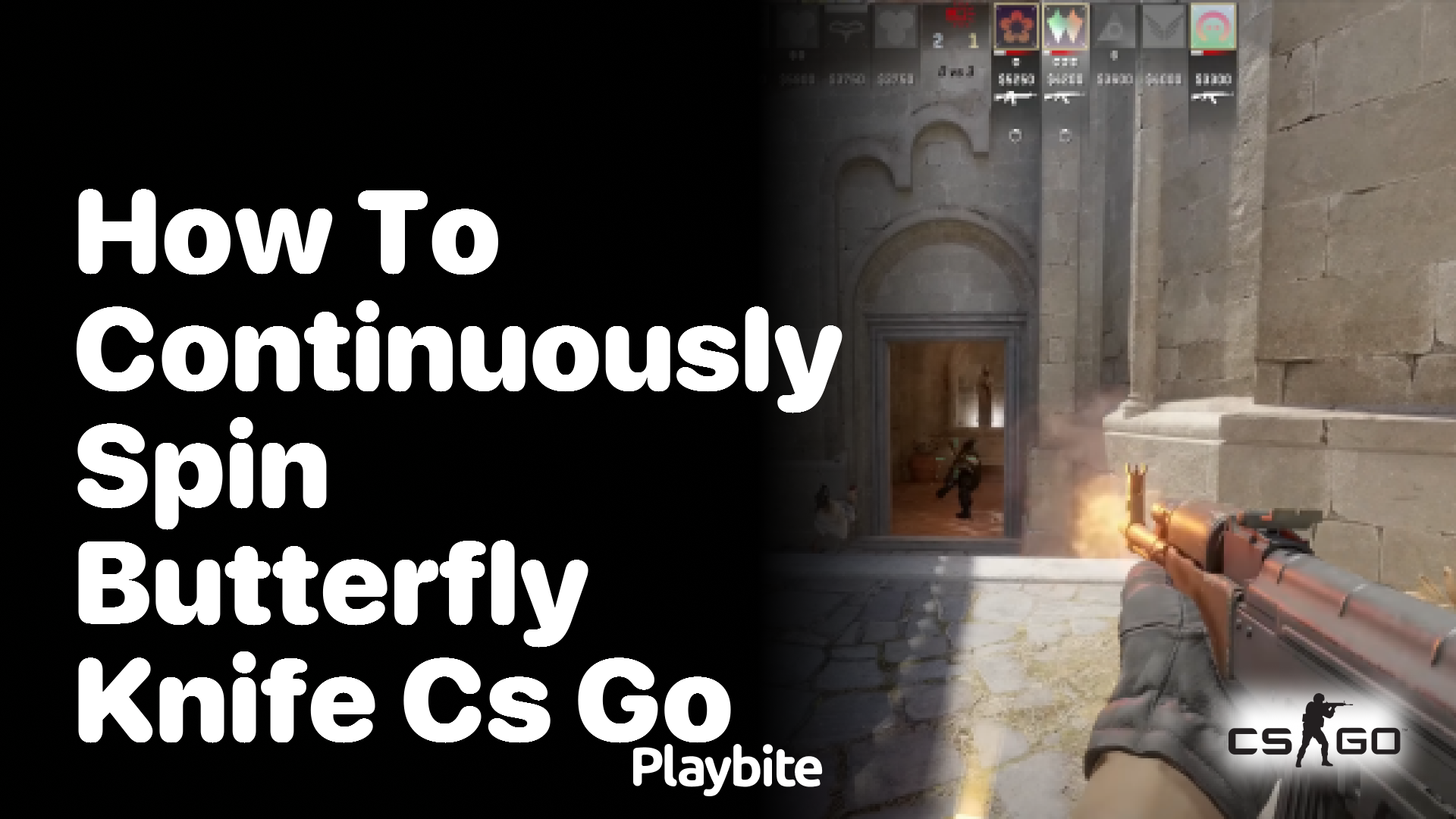 How to continuously spin a butterfly knife in CS:GO
