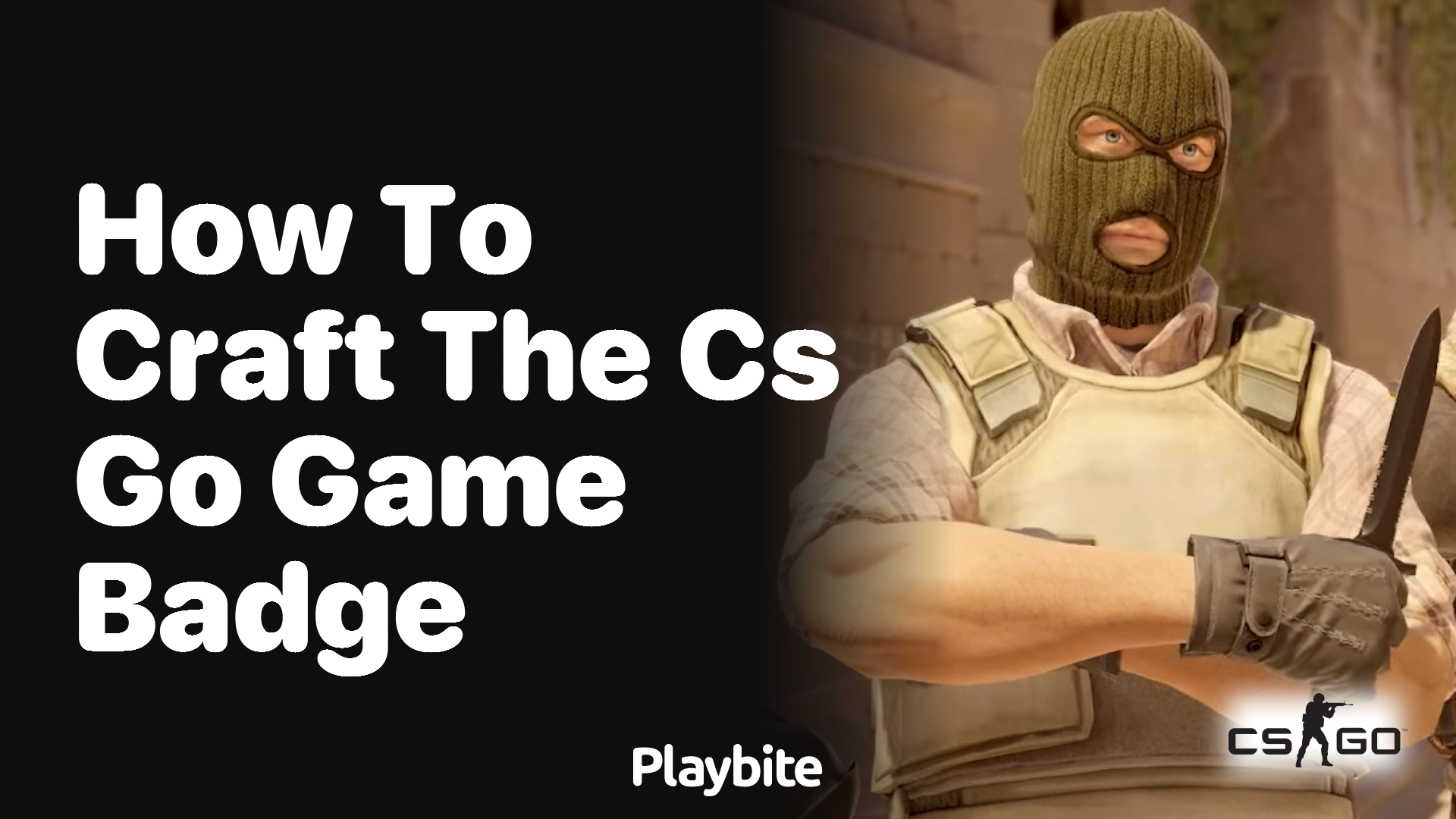 How to craft the CS:GO game badge