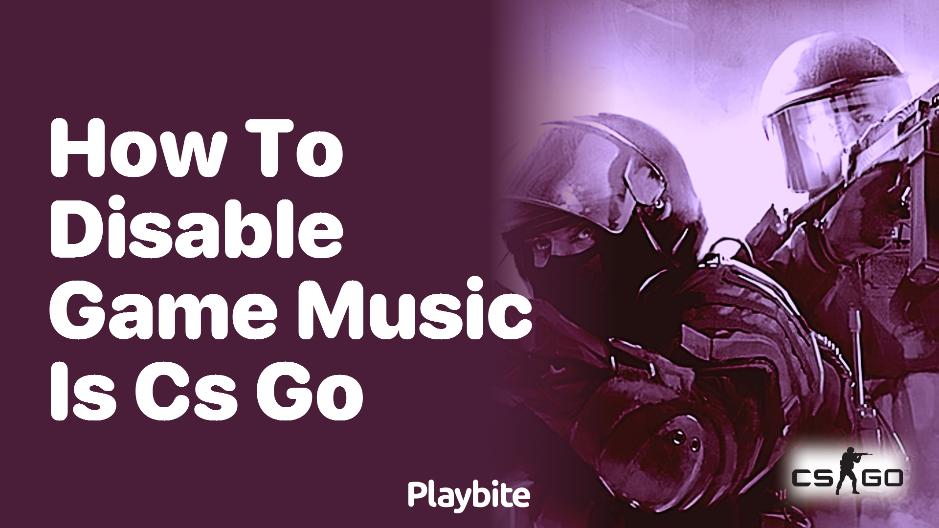 How to disable game music in CS:GO