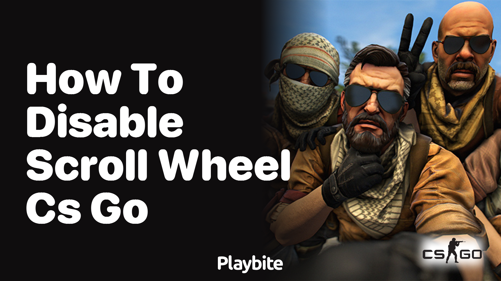 How to disable the scroll wheel in CS:GO?