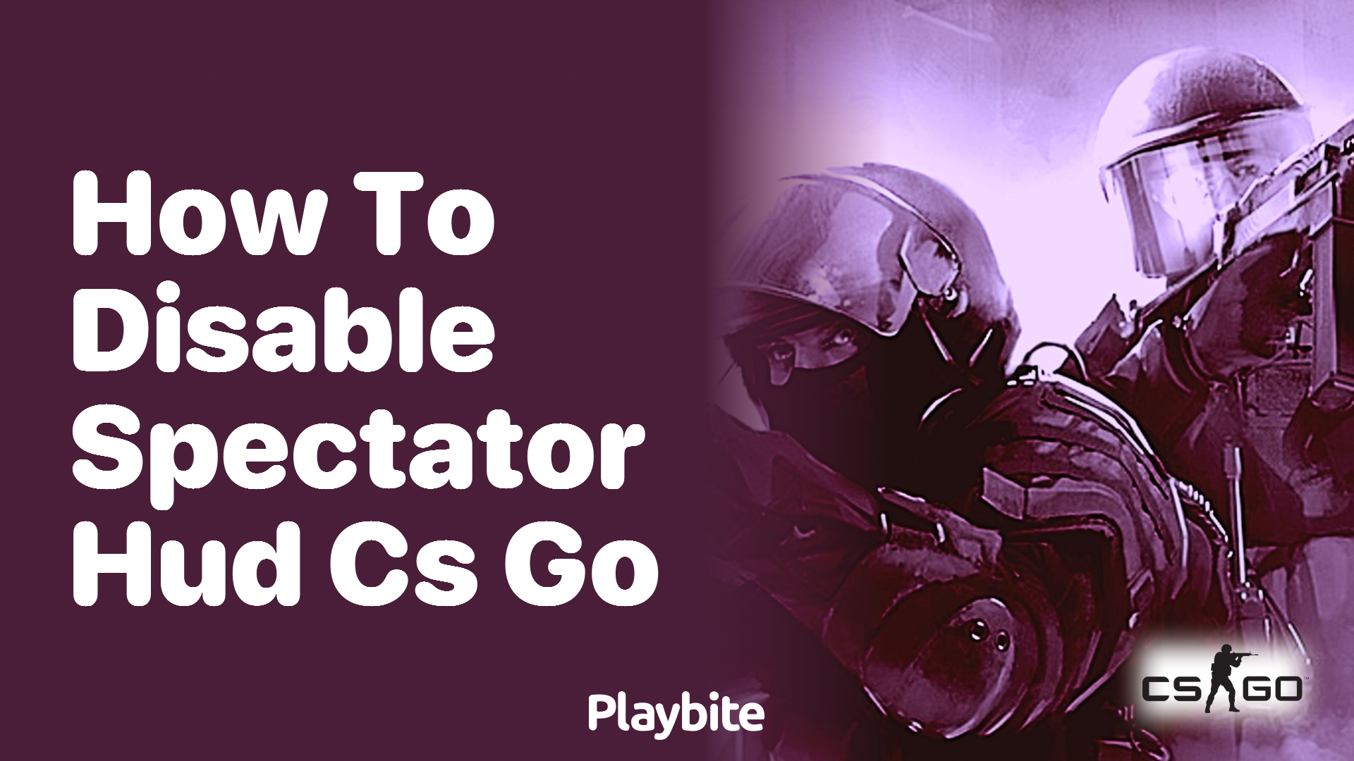 How to disable spectator HUD in CS:GO