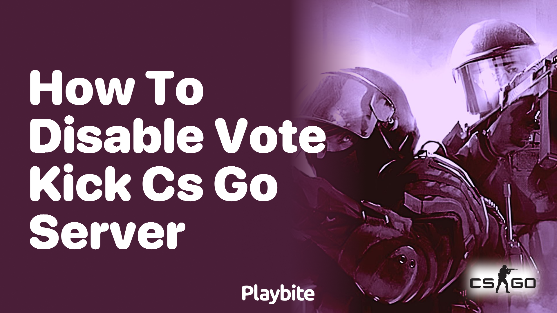 How to disable vote kick on a CS:GO server
