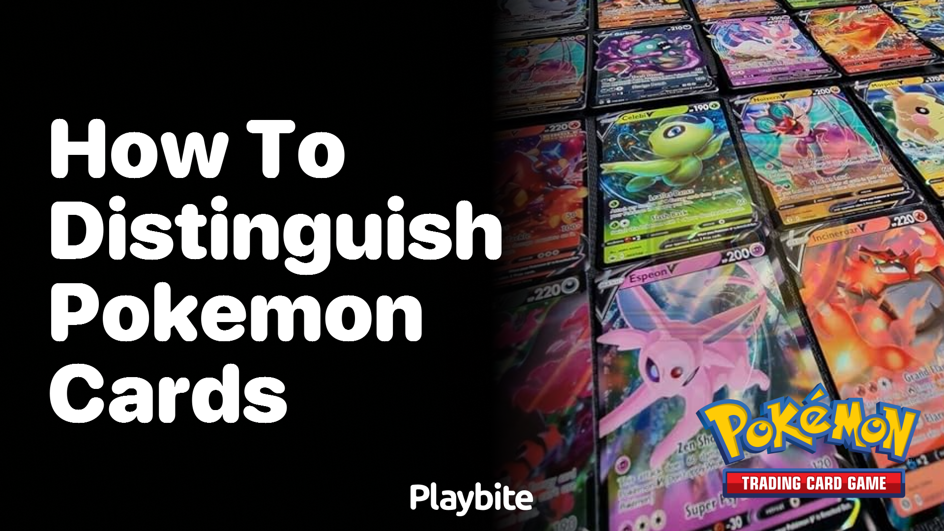 How to distinguish Pokemon cards