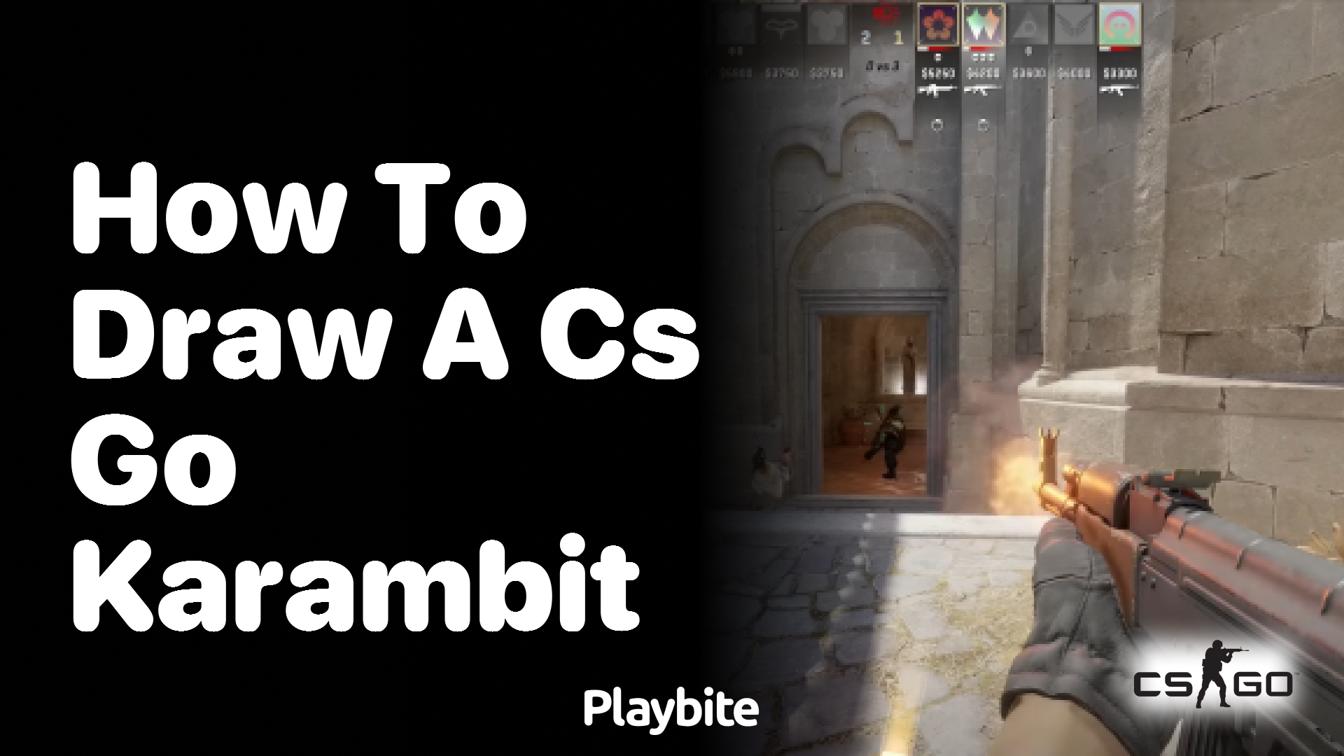 How to draw a CS:GO Karambit