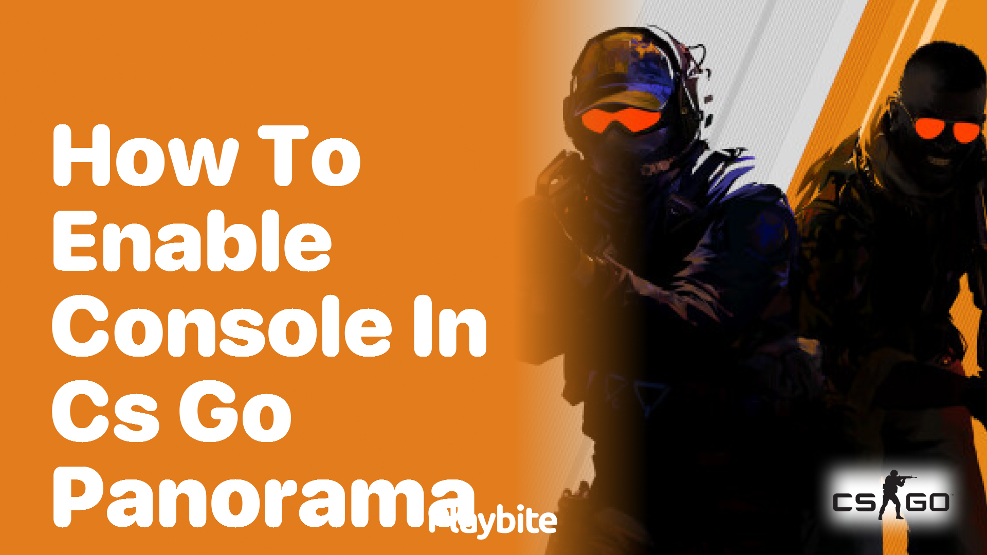 How to enable console in CS:GO Panorama