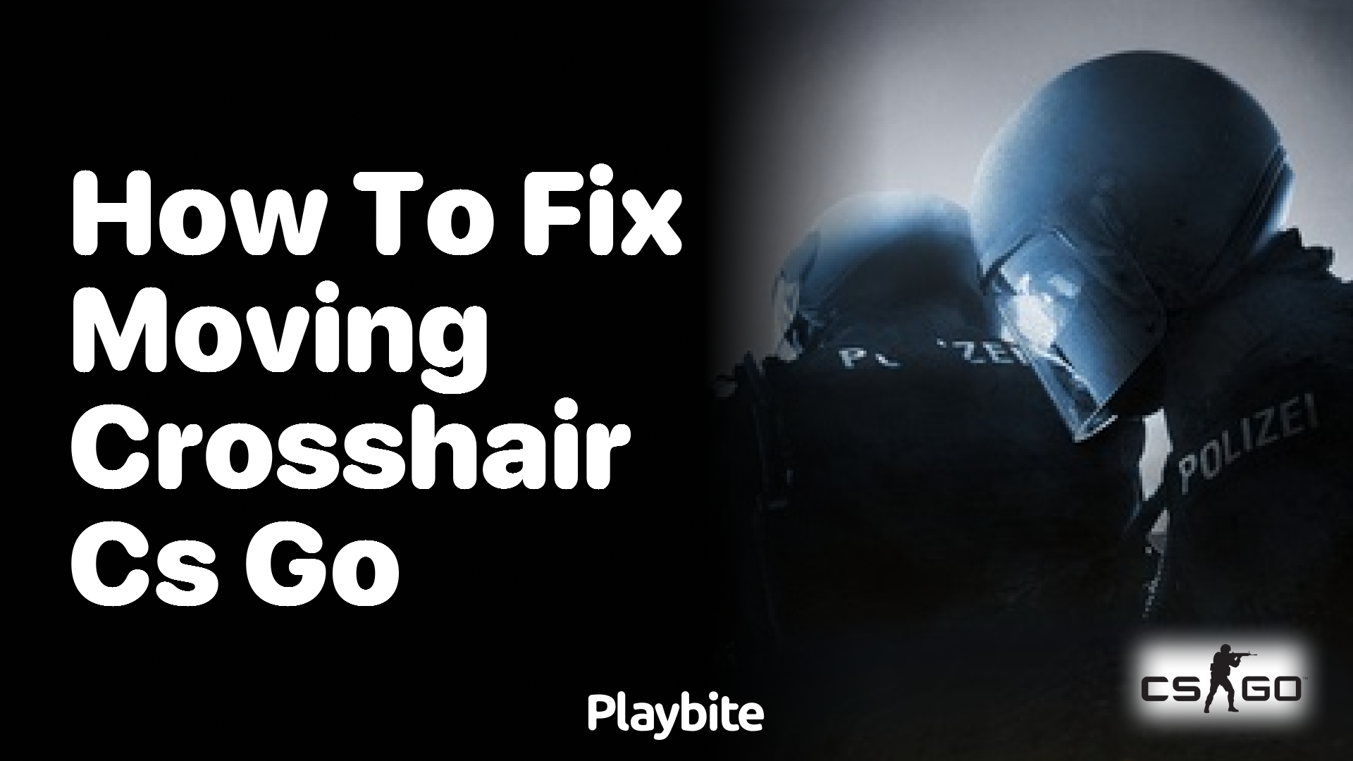 How to fix a moving crosshair in CS:GO