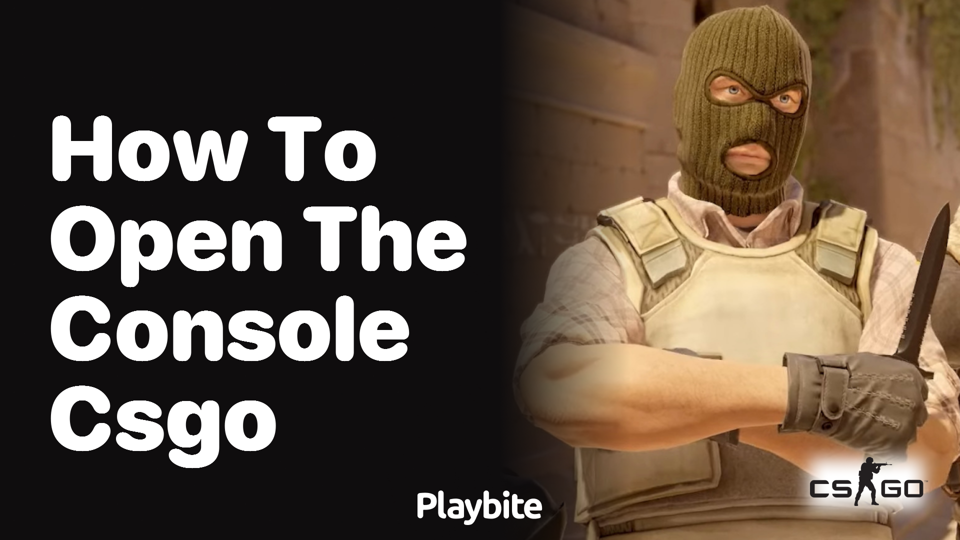 How to open the console in CS:GO