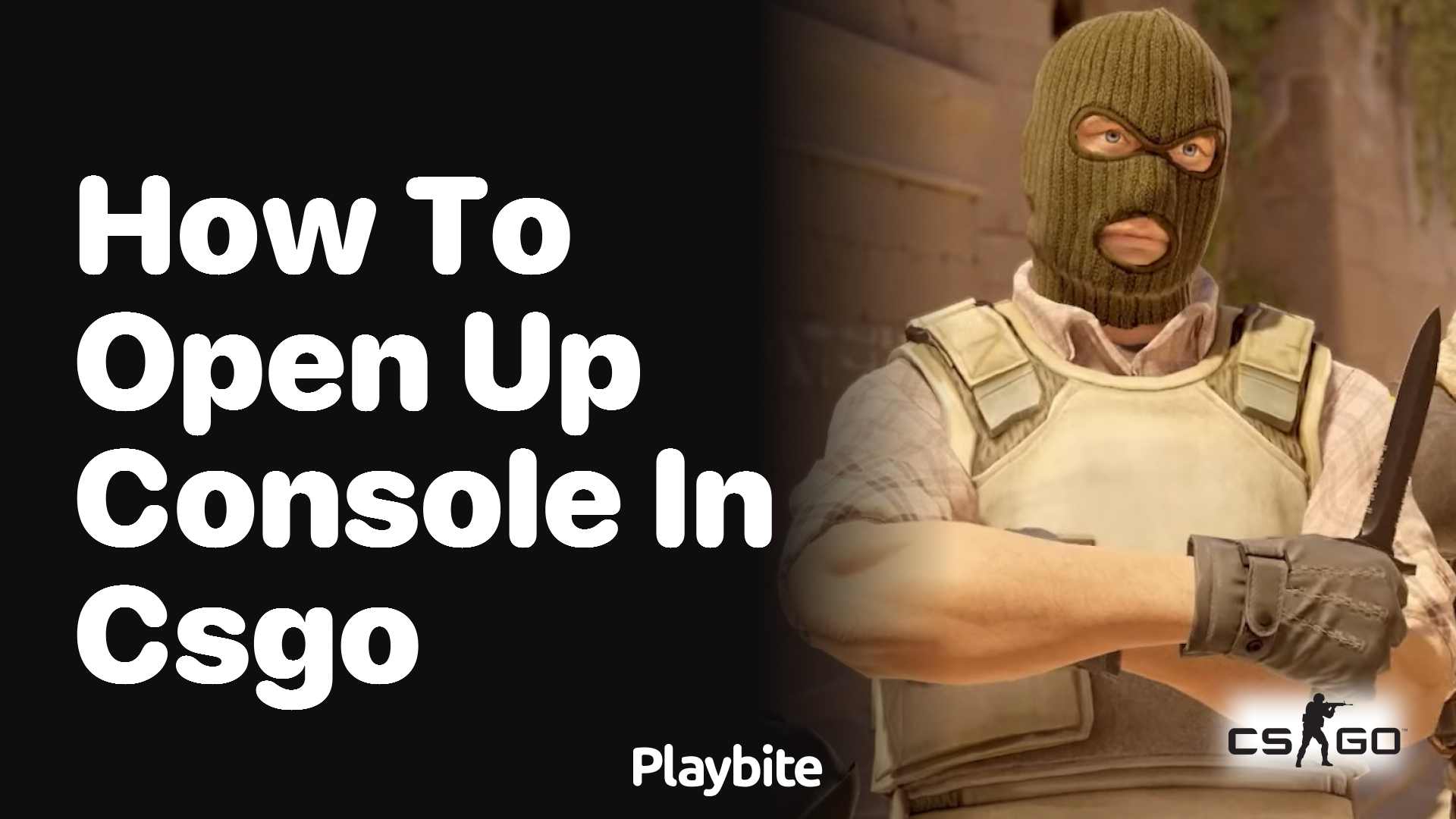 How to Open up Console in CS:GO