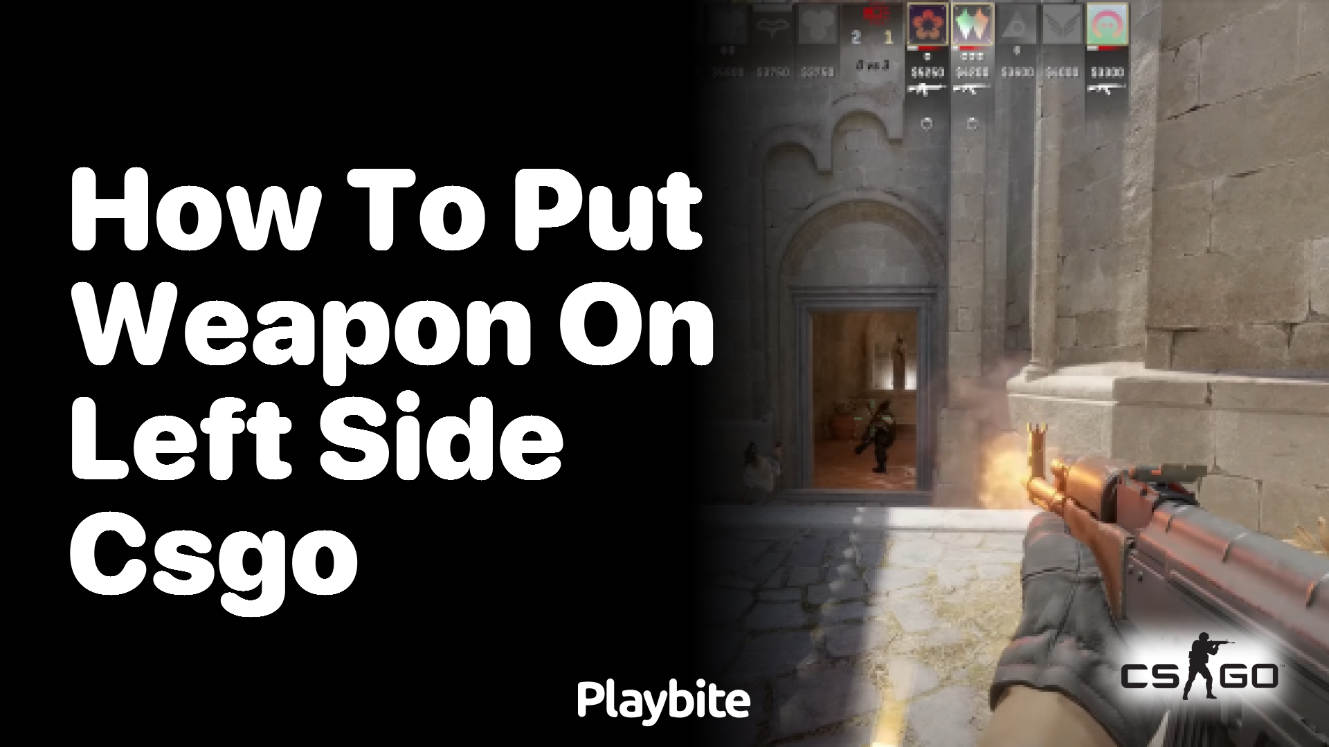 How to put your weapon on the left side in CS:GO