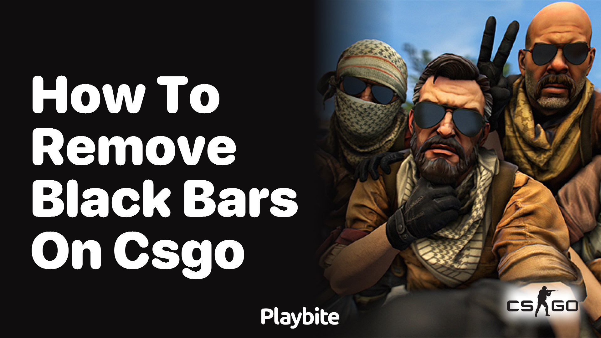 How to remove black bars on CS:GO