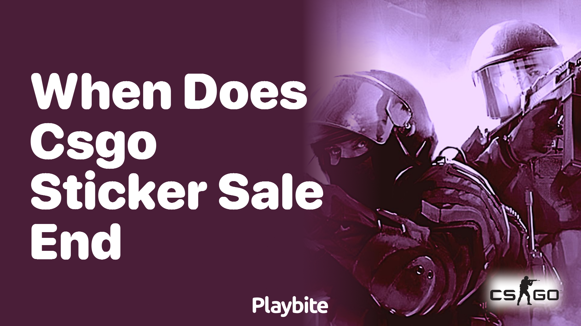 When does the CS:GO sticker sale end?