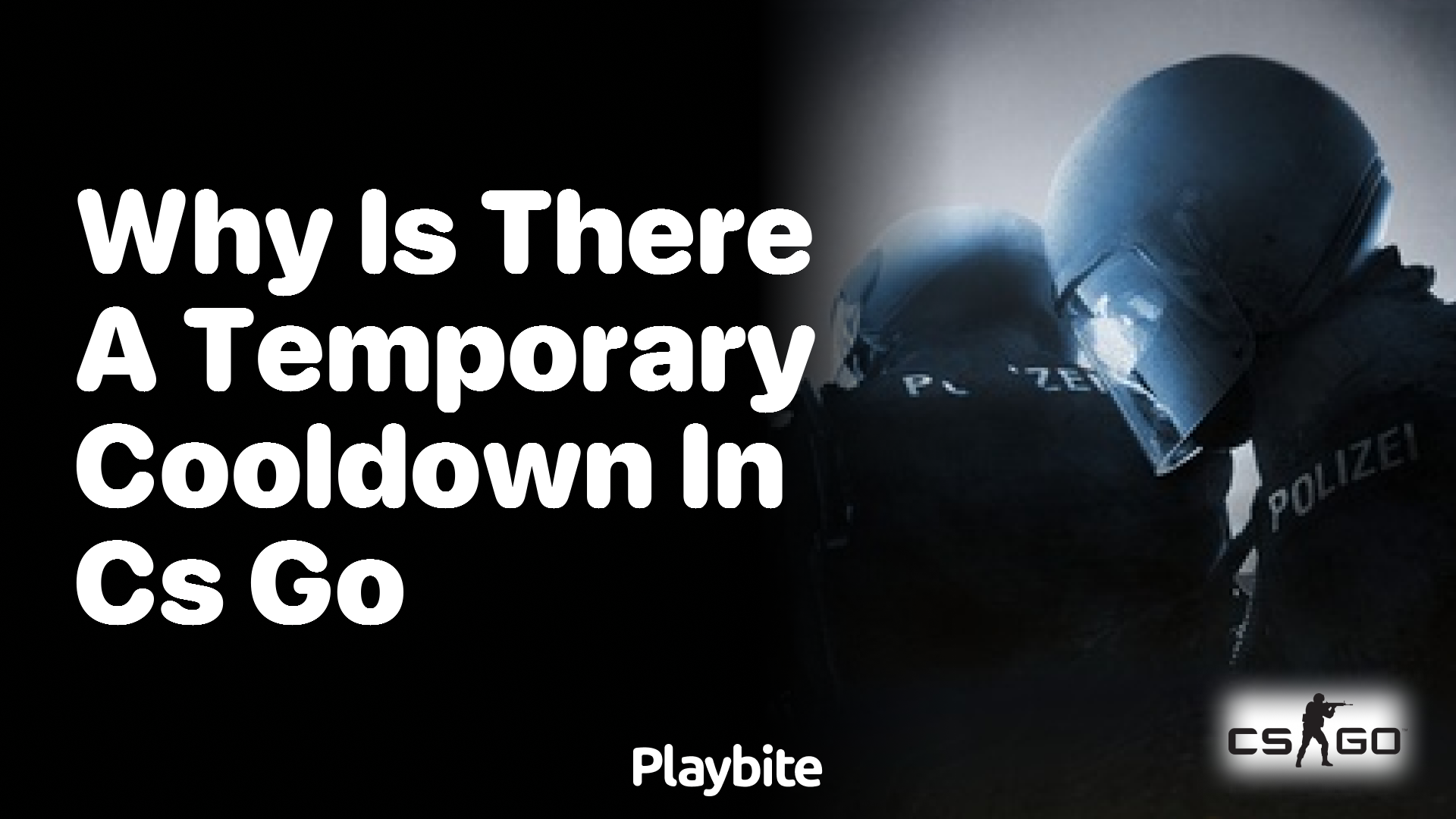 Why is there a temporary cooldown in CS:GO?